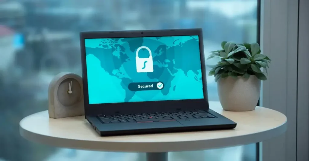 Security control in a laptop